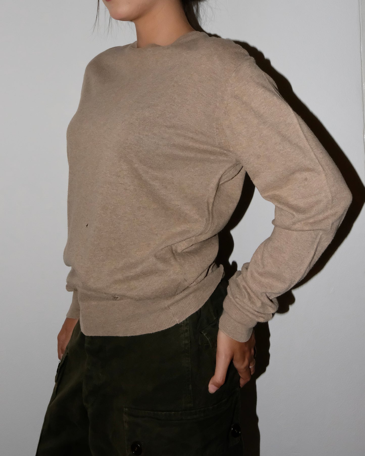 90s BURBERRY KNIT BROWN JUMPER