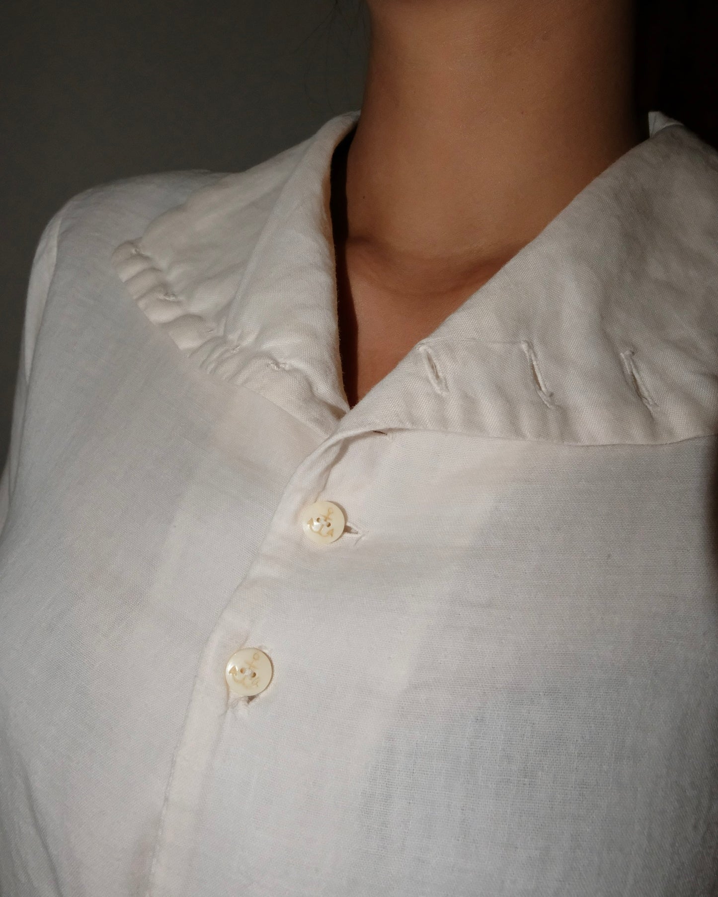 KAPITAL OPEN COLLAR BUTTON SHIRT