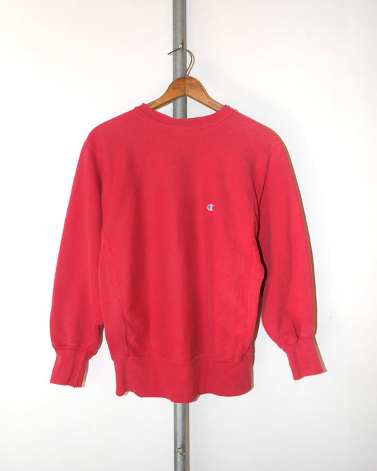 90s CHAMPION REVERSE WEAVE FADED RED SWEATSHIRT