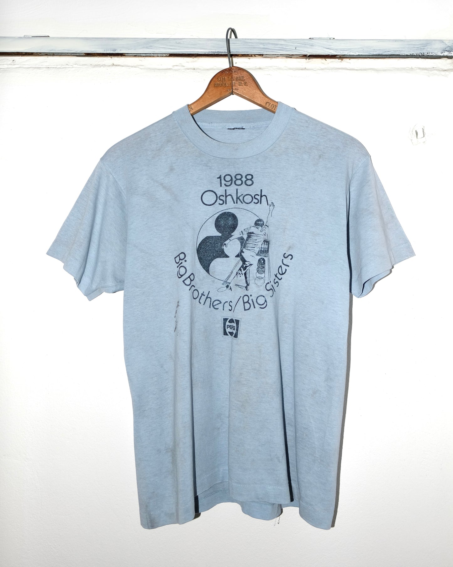 80s OSHKOSH FADED BLUE TEE