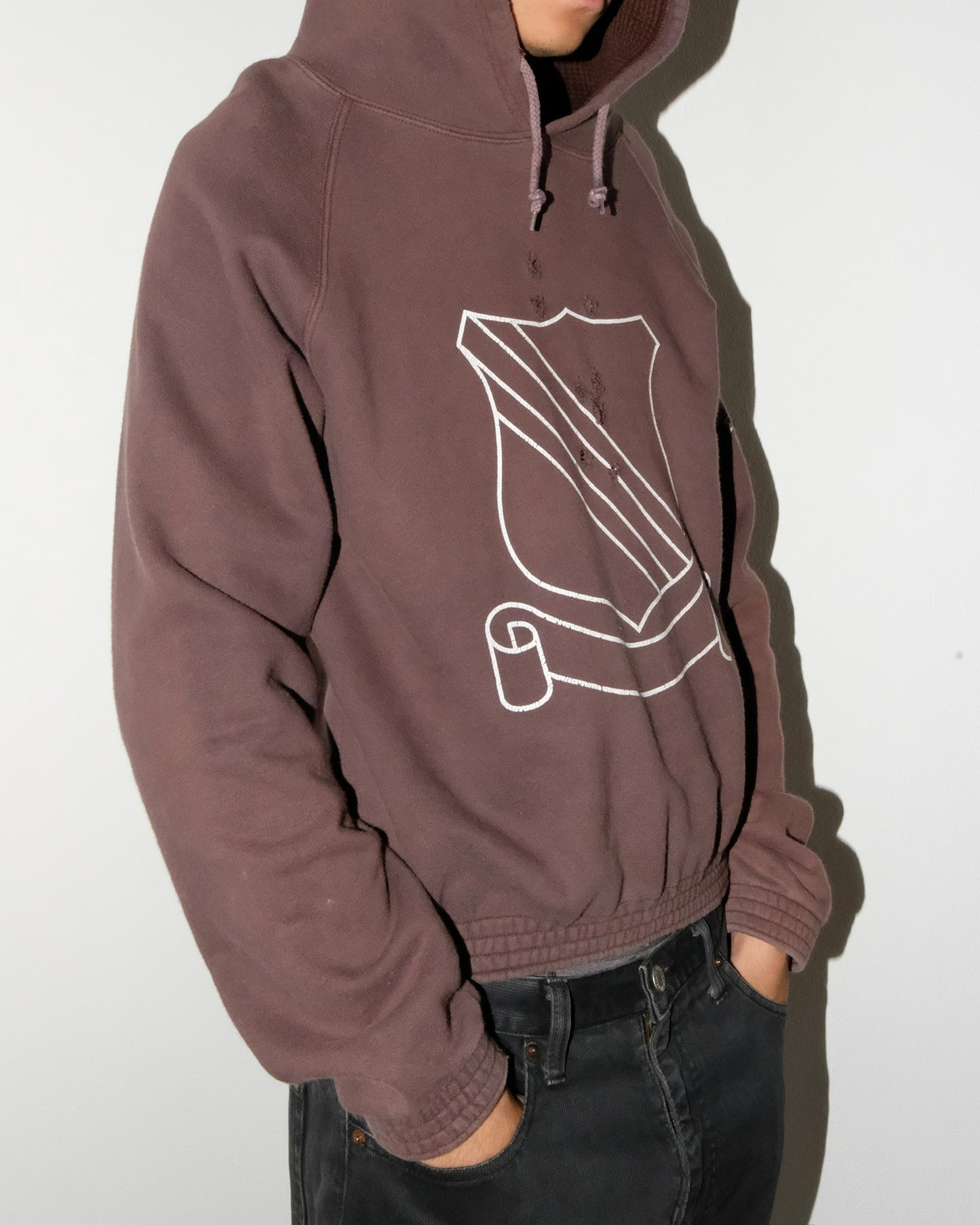 Number (N)ine SS01 SHIELD SHORT GUN HOODIE