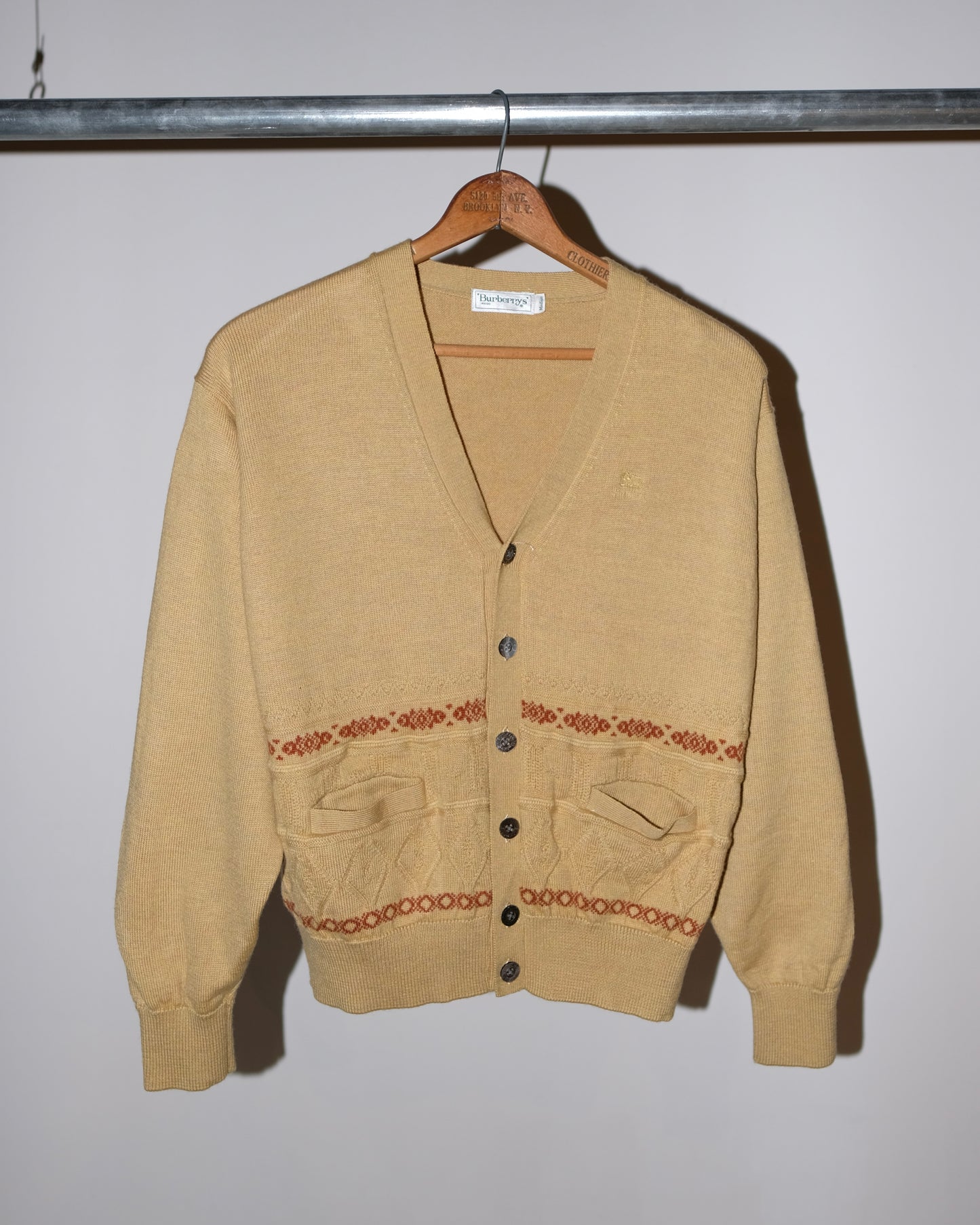 90s BURBERRY KNIT CARDIGAN