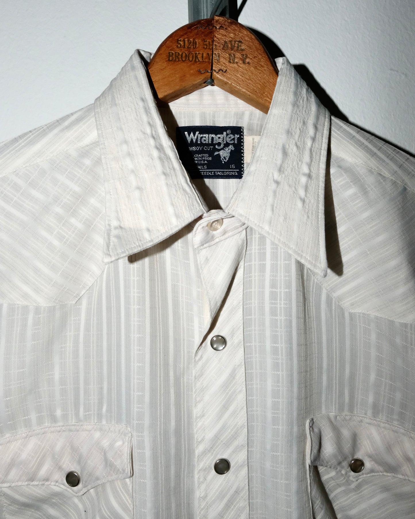 70s WRANGLER WESTERN SHIRT PEARLS SNAPS BOTTON UP