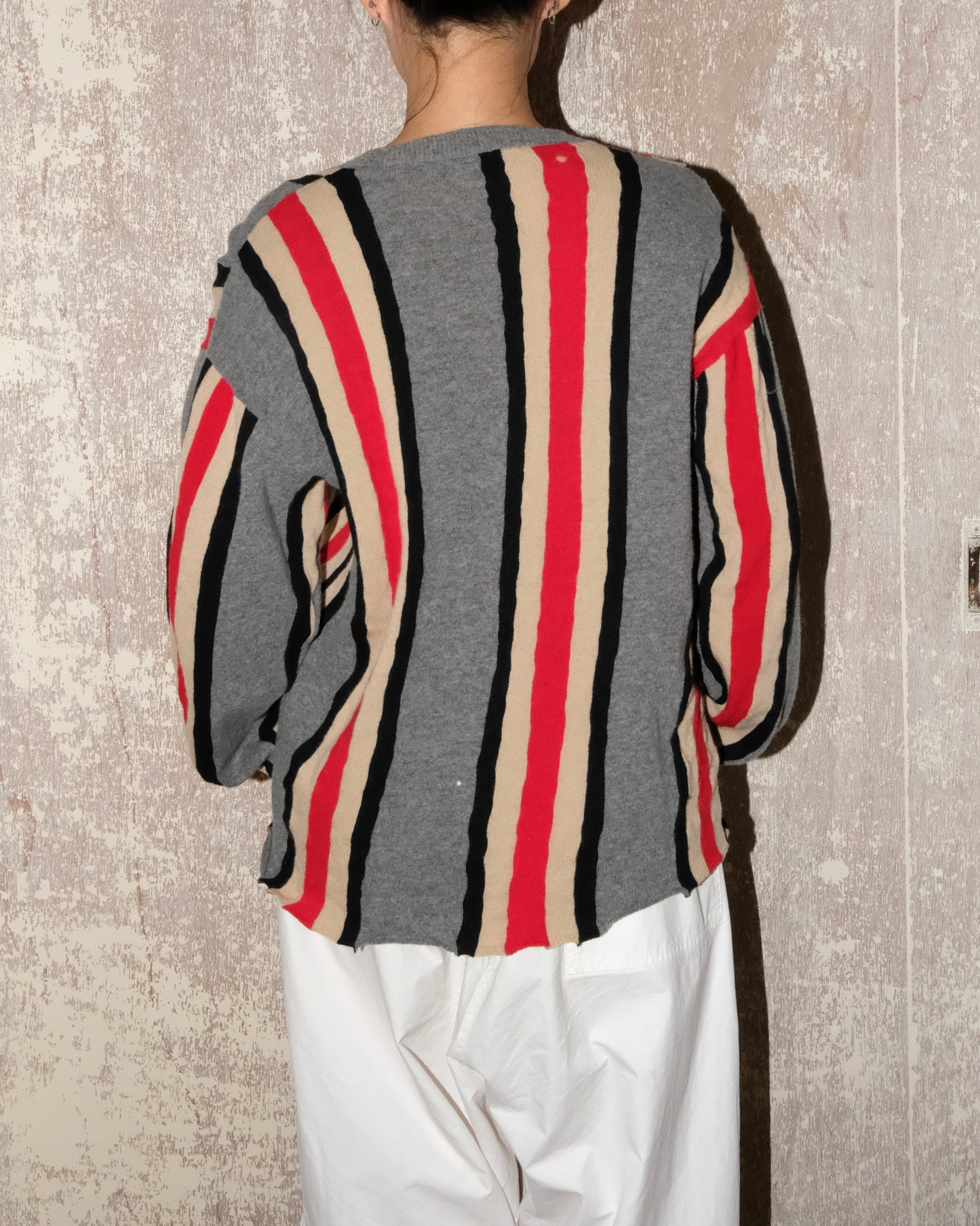 JUNYA WATANABE MAN AD2002 WOOL STRIPE JUMPER