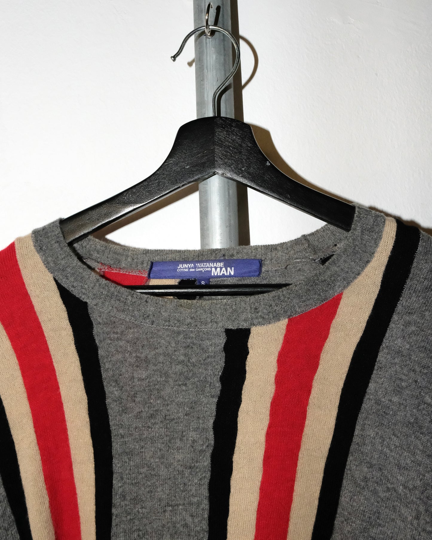 JUNYA WATANABE MAN AD2002 WOOL STRIPE JUMPER