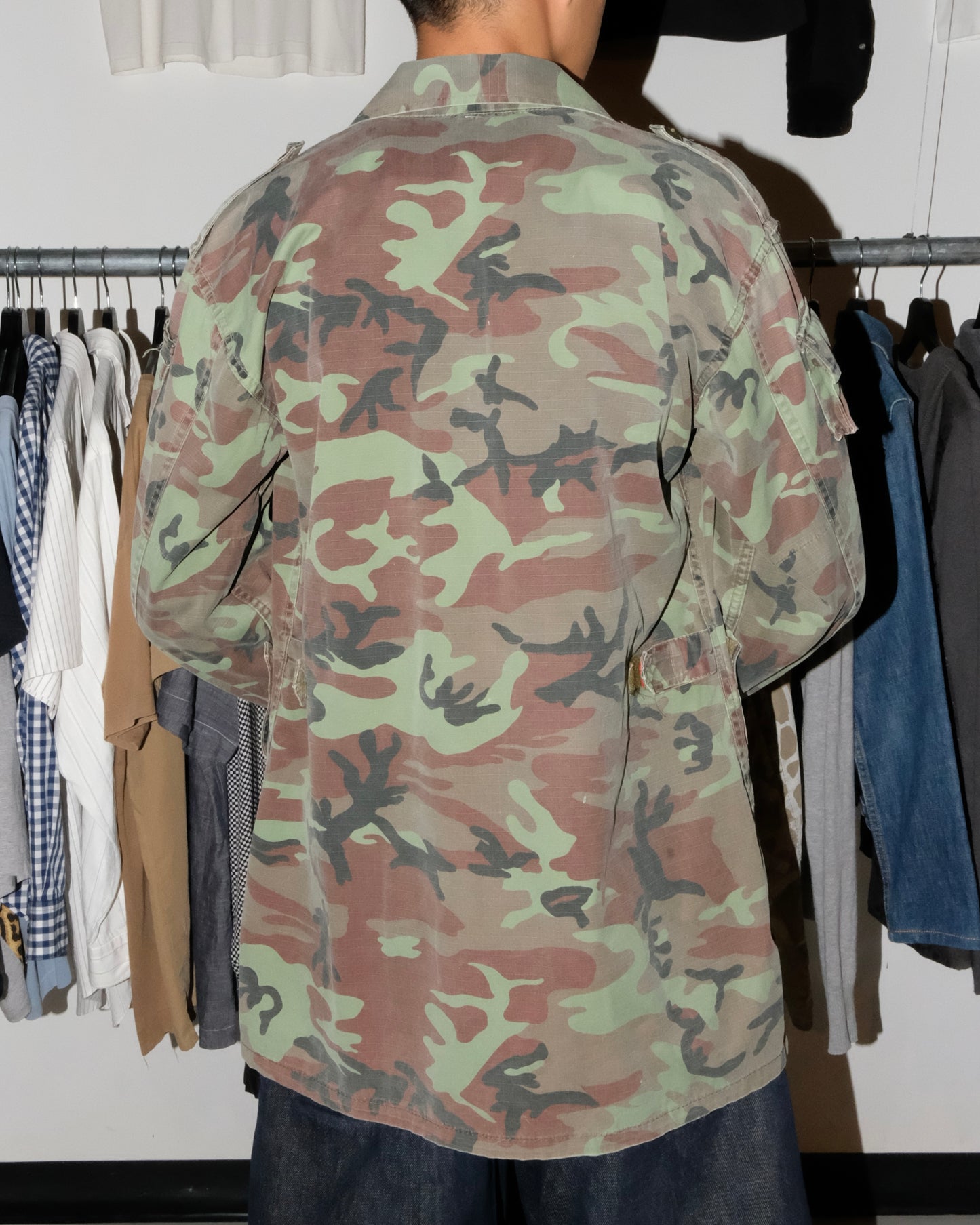 80s ROYAL THAI ARMY RIP-STOP WOODLAND CAMO JACKET