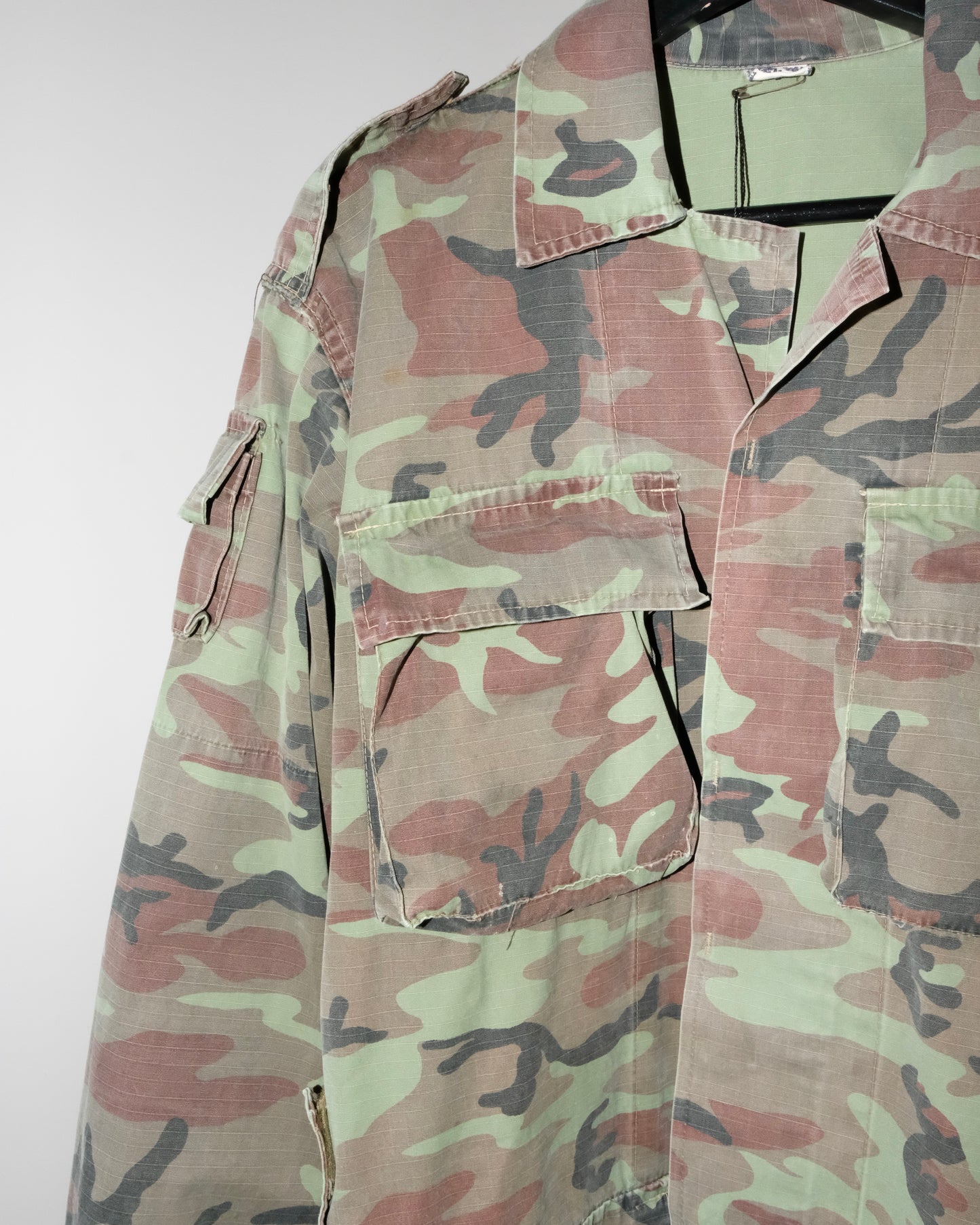 80s ROYAL THAI ARMY RIP-STOP WOODLAND CAMO JACKET