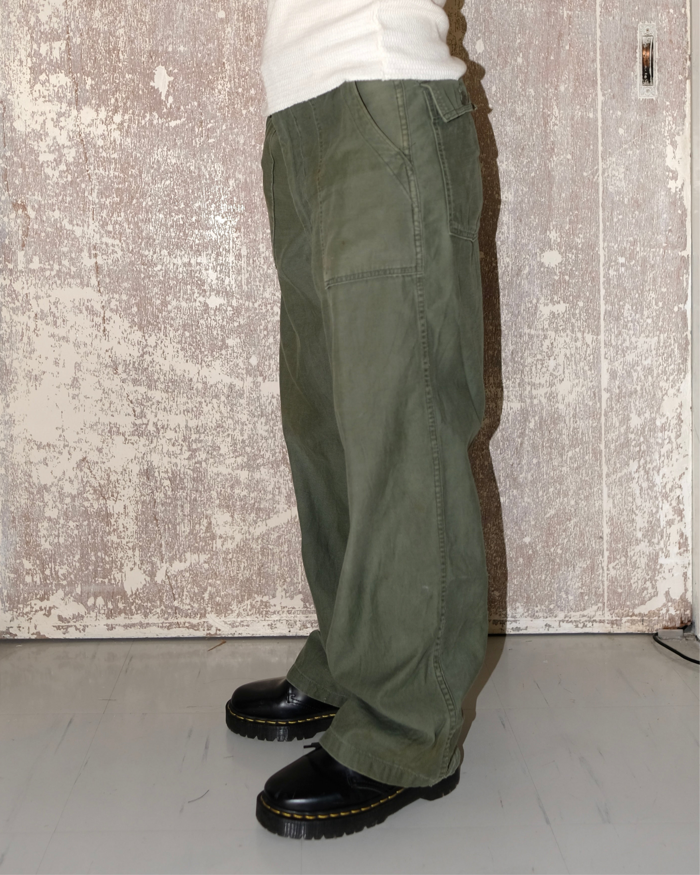 70s U.S. ARMY OG-107 FATIGUE BAKER PANTS