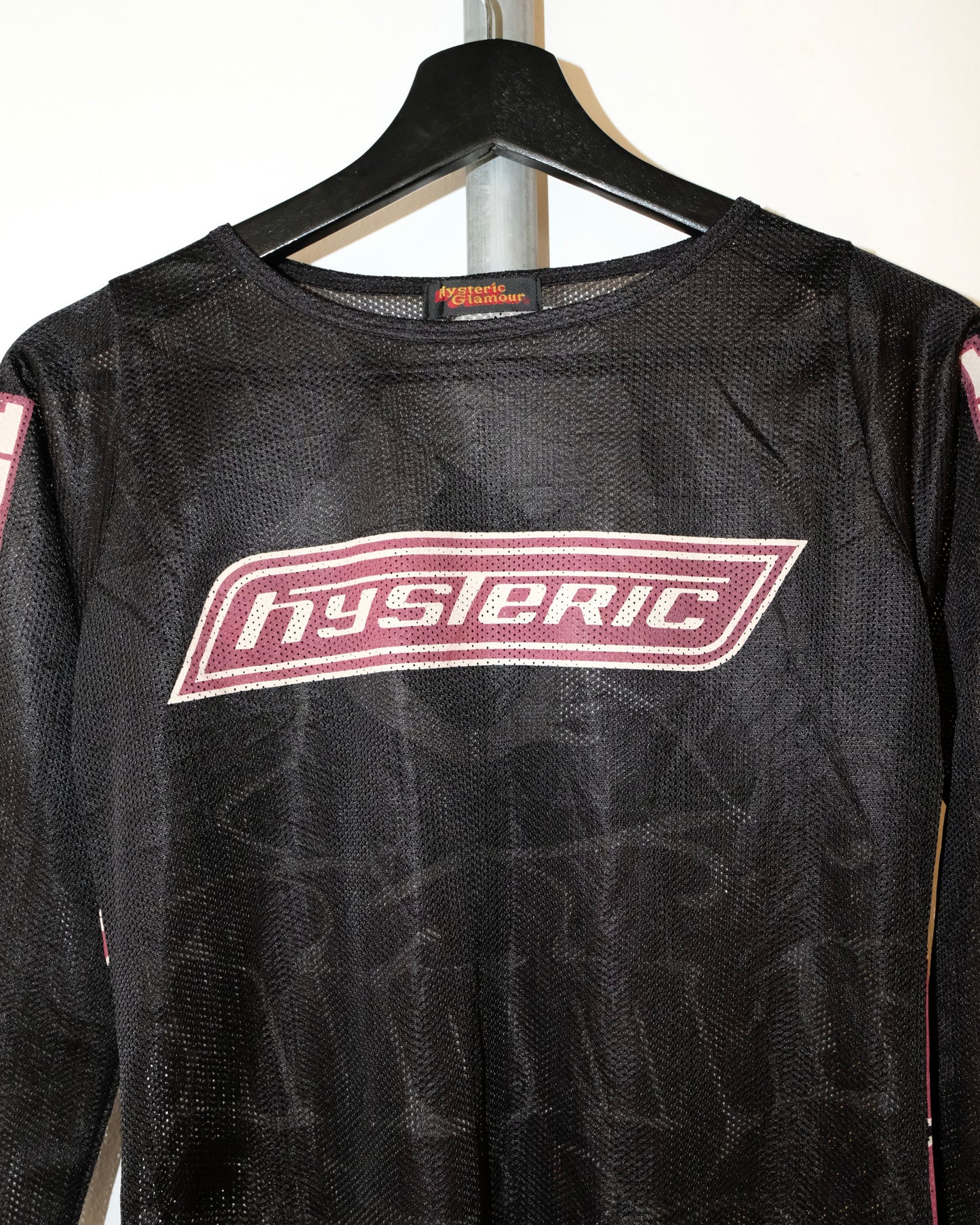 HYSTERIC GLAMOUR LOGO MESH TOP