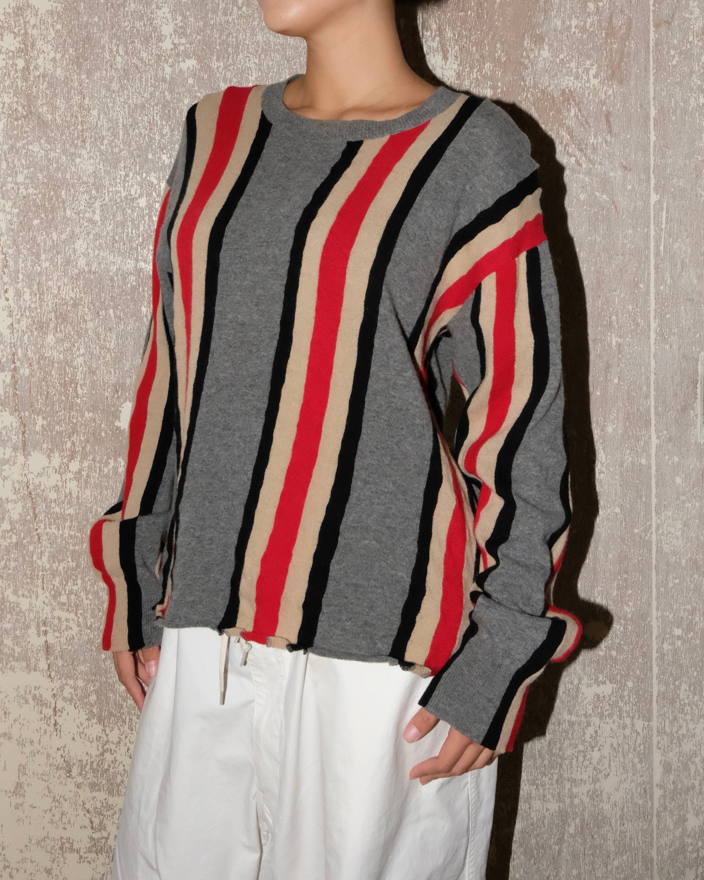 JUNYA WATANABE MAN AD2002 WOOL STRIPE JUMPER