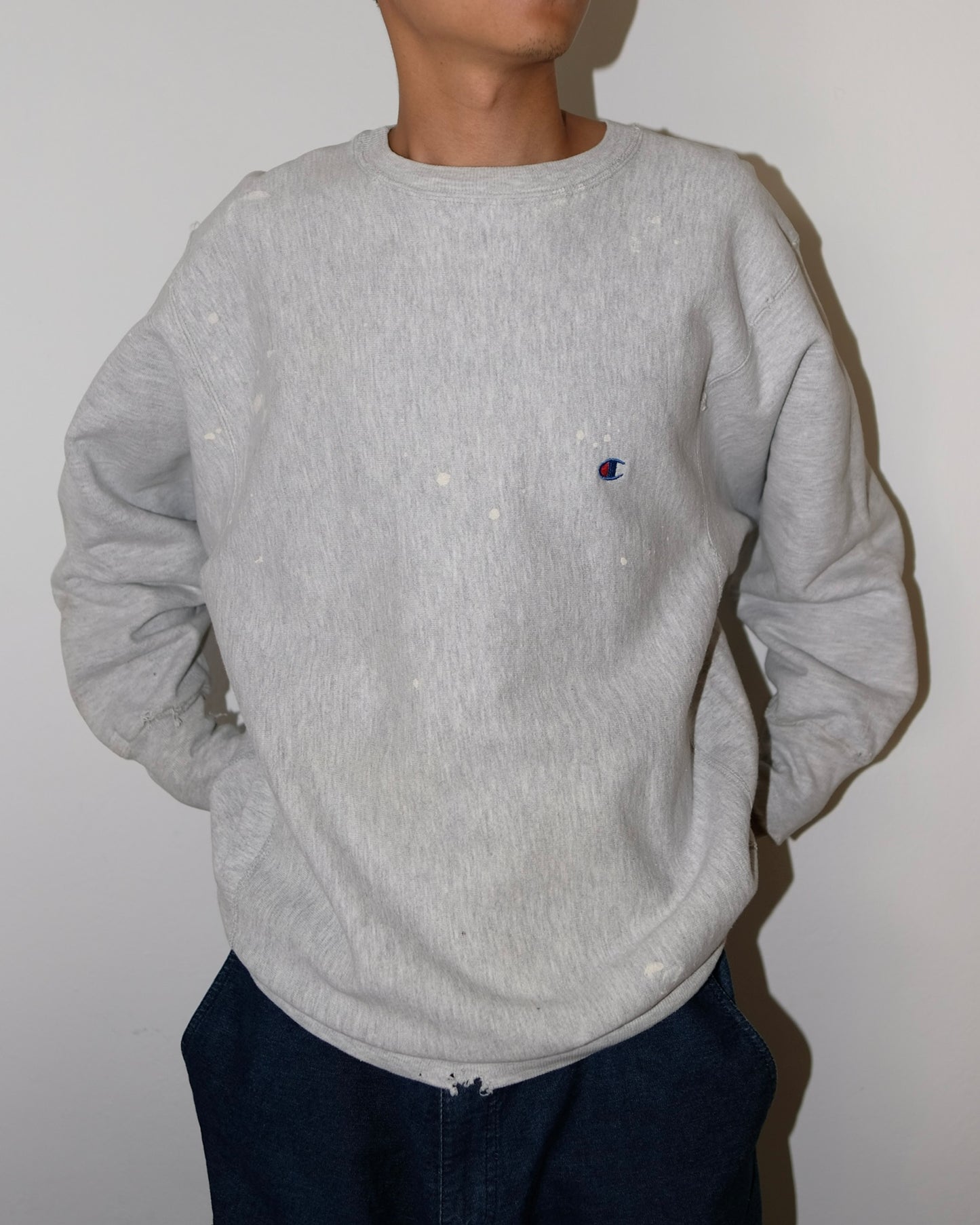 90s CHAMPION REVERSE WEAVE ASH SWEATSHIRT