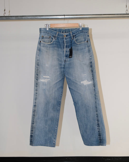 Levi's 501 Big E U.S.A PATCH & DISTRESS DENIM PANTS