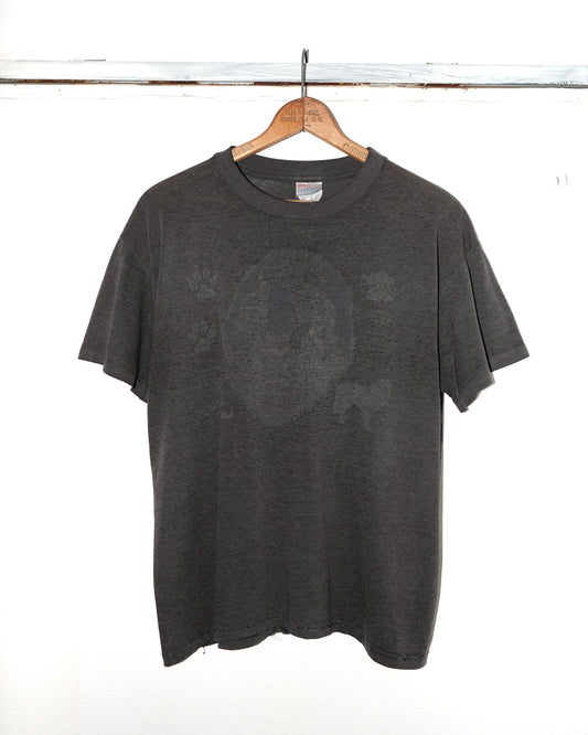 90s HANES HEAVYWEIGHT 50/50 DARK GREY TEE