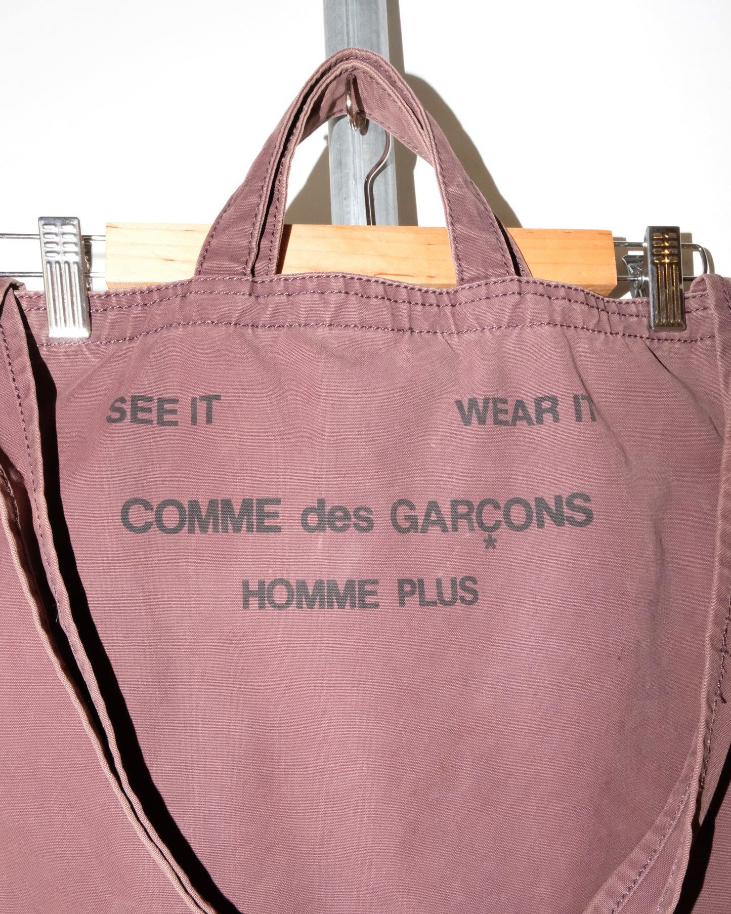 Comme des Garçons HOMME PLUS SEE IT WEAR IT REVERSIBLE TOTE BAG