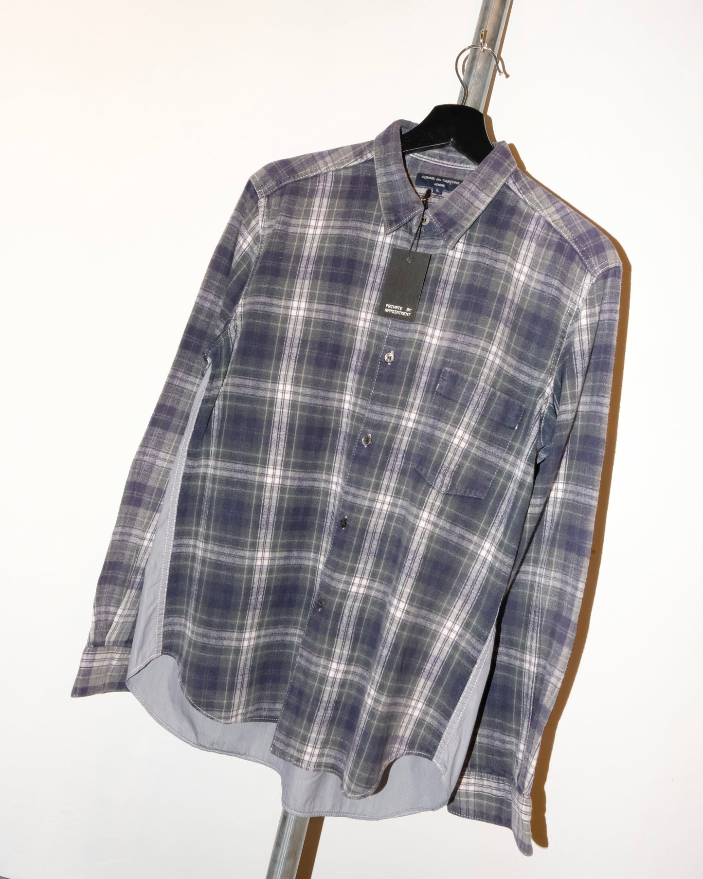 Comme des Garçons HOMME AD2011 TARTAN LONG SLEEVE SHIRT