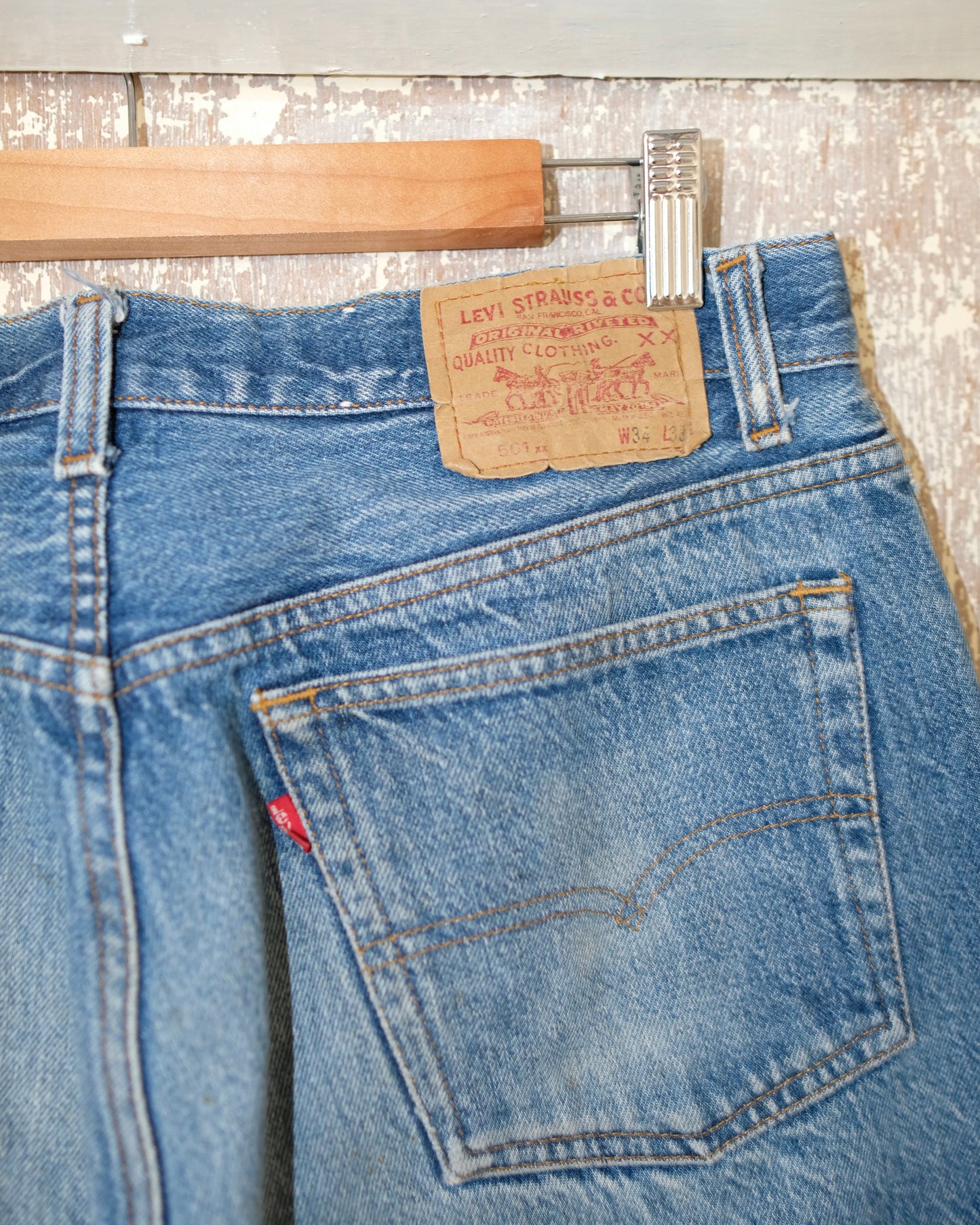 Levi's 501xx U.S.A MID-WASH DENIM PANTS