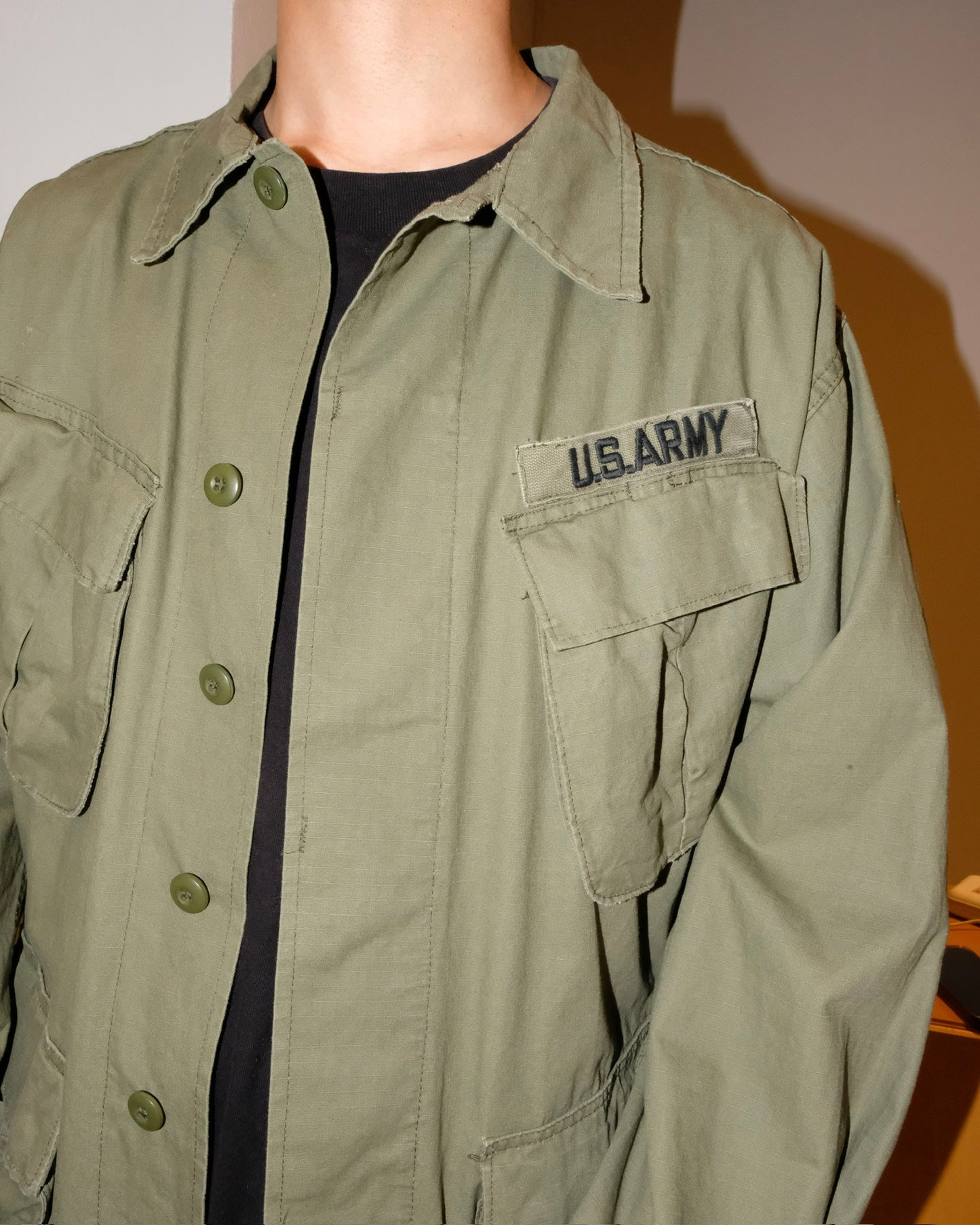 60s U.S. ARMY JUNGLE RIP-STOP POPLIN JACKET