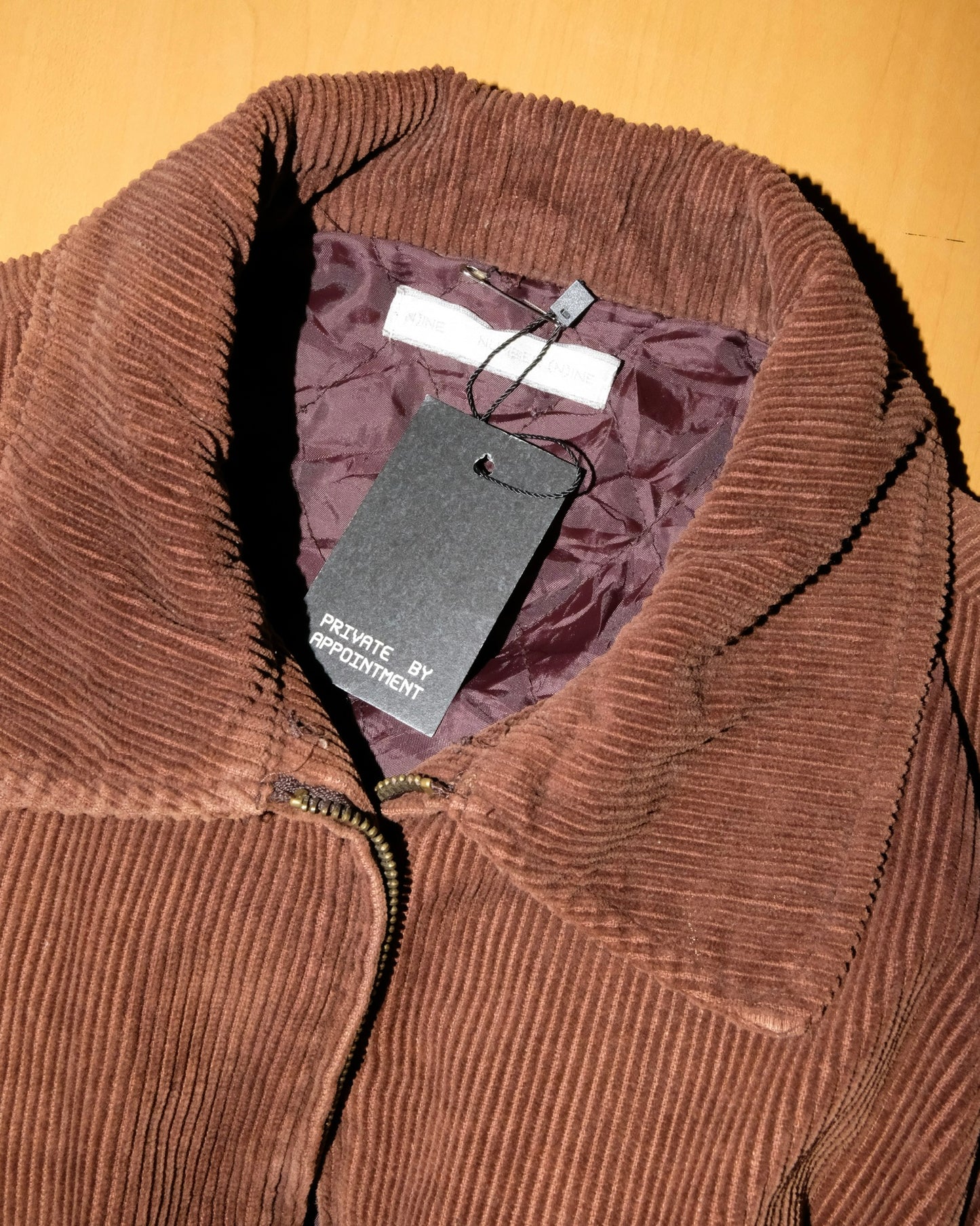 Number (N)ine BROWN CORDUROY JACKET