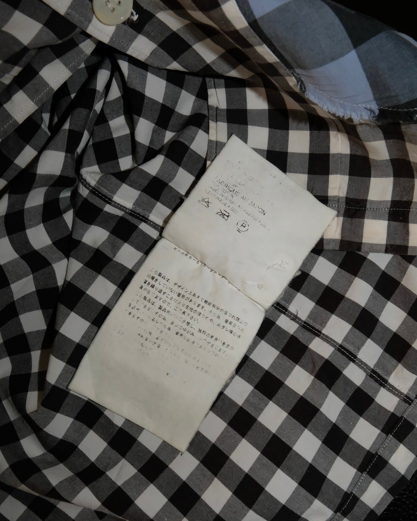 Comme des Garçons BLACK & BLUE PLAID SHIRT