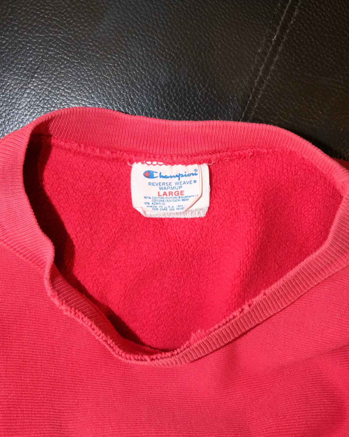 90s CHAMPION REVERSE WEAVE FADED RED SWEATSHIRT