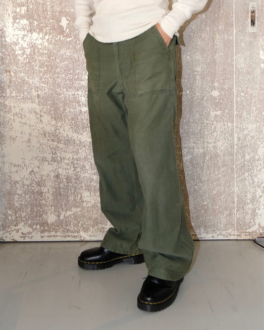 70s U.S. ARMY OG-107 FATIGUE BAKER PANTS