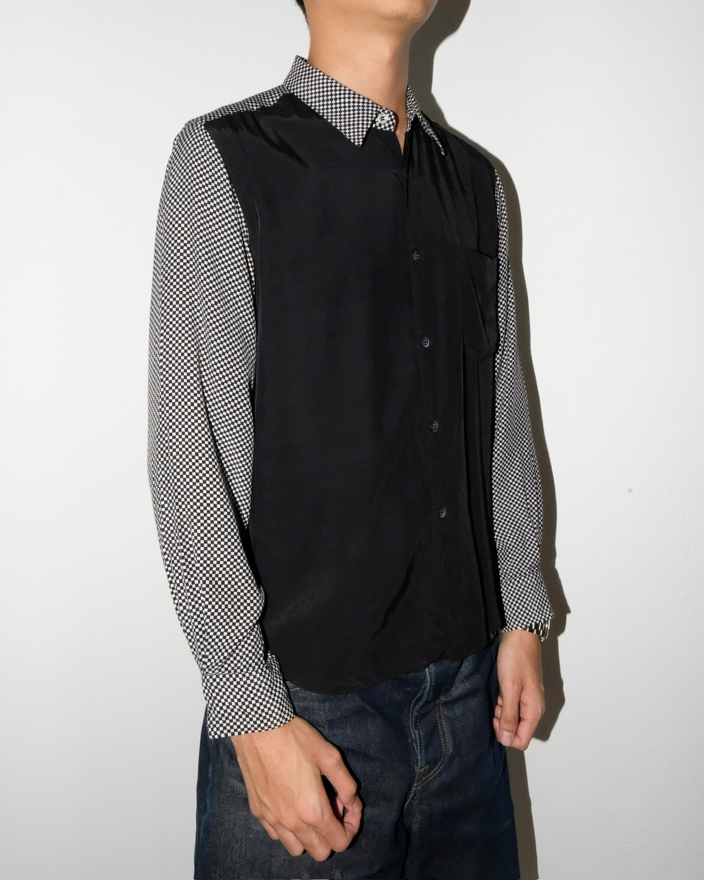 Comme des Garçons HOMME CHECKER LONG SLEEVE SHIRT