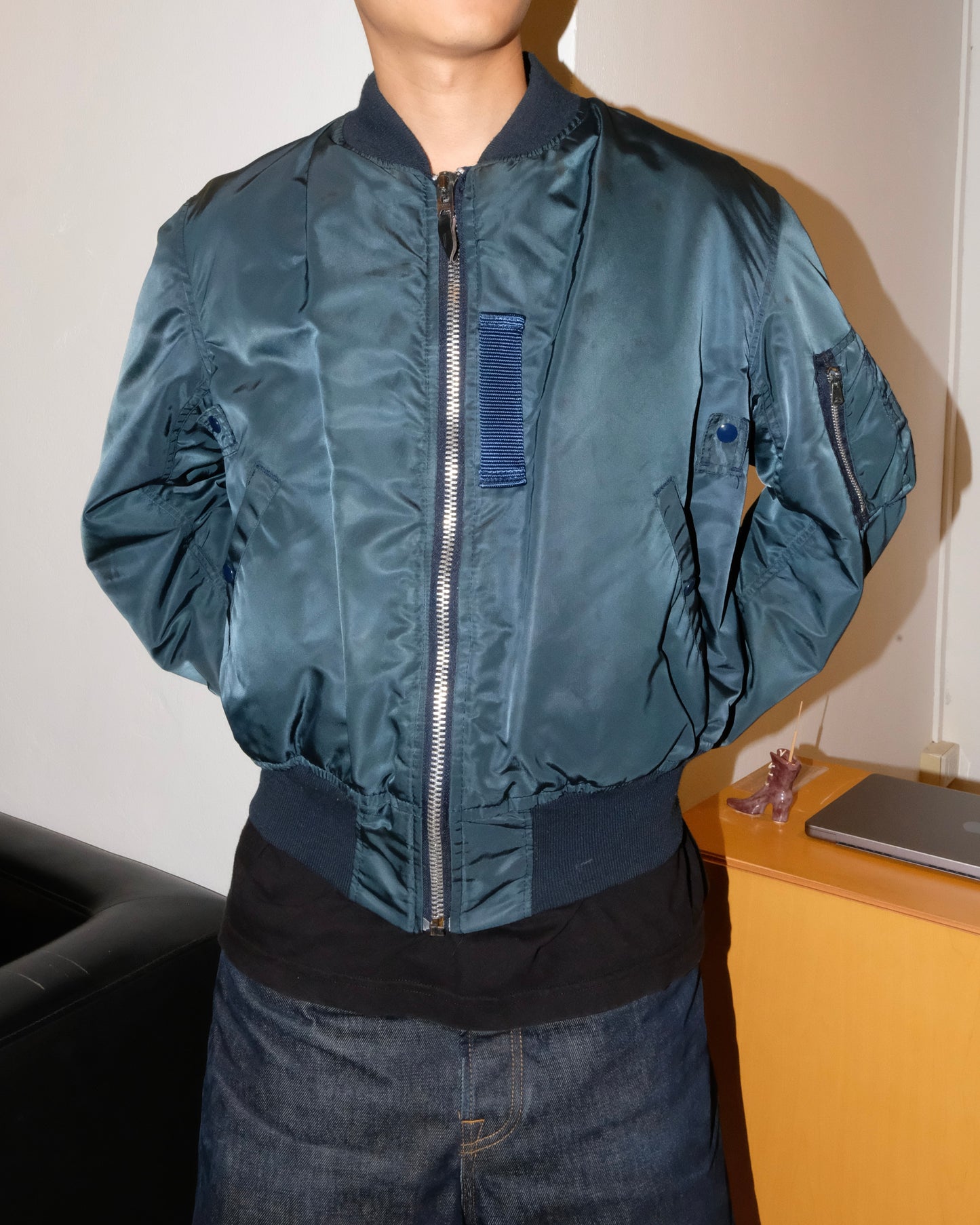 80s MA-1 GREENBRIER INDUSTRIES BOMBER JACKET