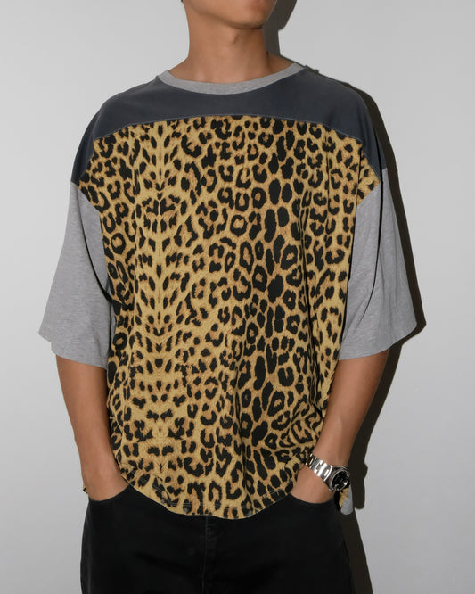 SAINT LAURENT PARIS BY HEDI SLIMANE LEOPARD TEE