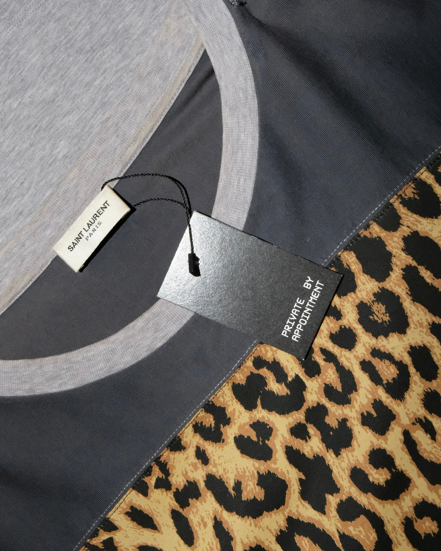 SAINT LAURENT PARIS BY HEDI SLIMANE LEOPARD TEE