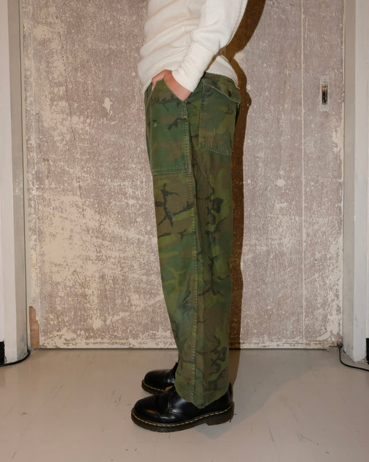 70s U.S. ARMY OG-107 JUNGLE CAMO PANTS