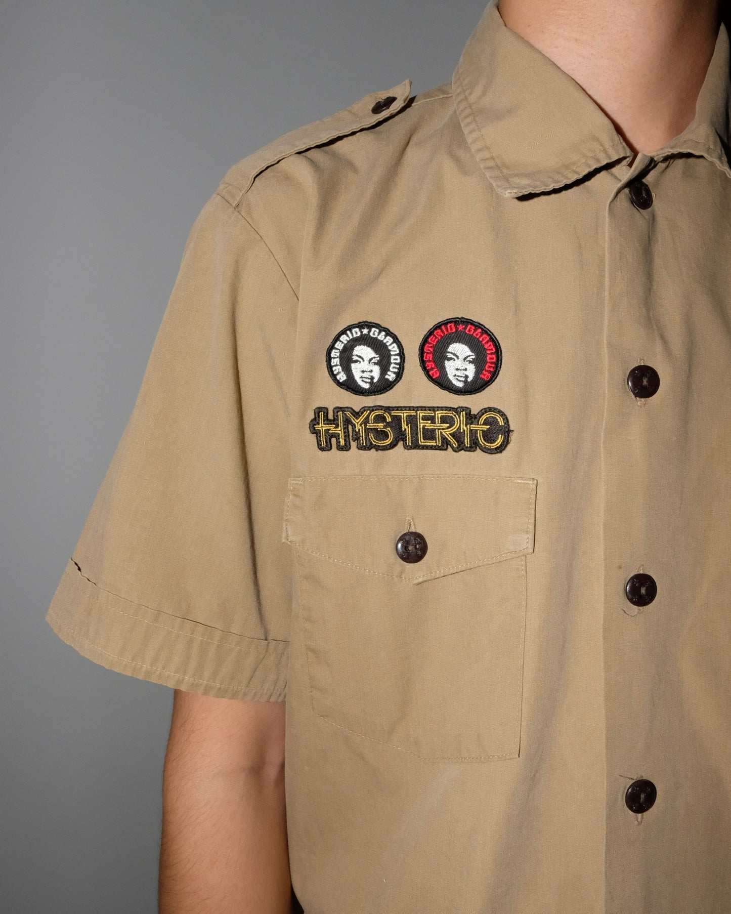 HYSTERIC GLAMOUR BOY SCOUTT BUTTON SHIRT