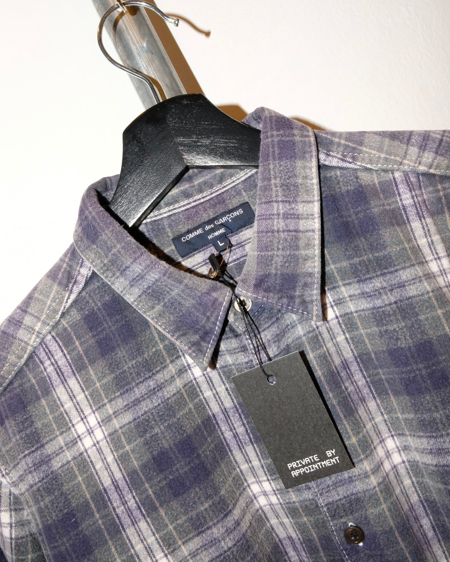 Comme des Garçons HOMME AD2011 TARTAN LONG SLEEVE SHIRT