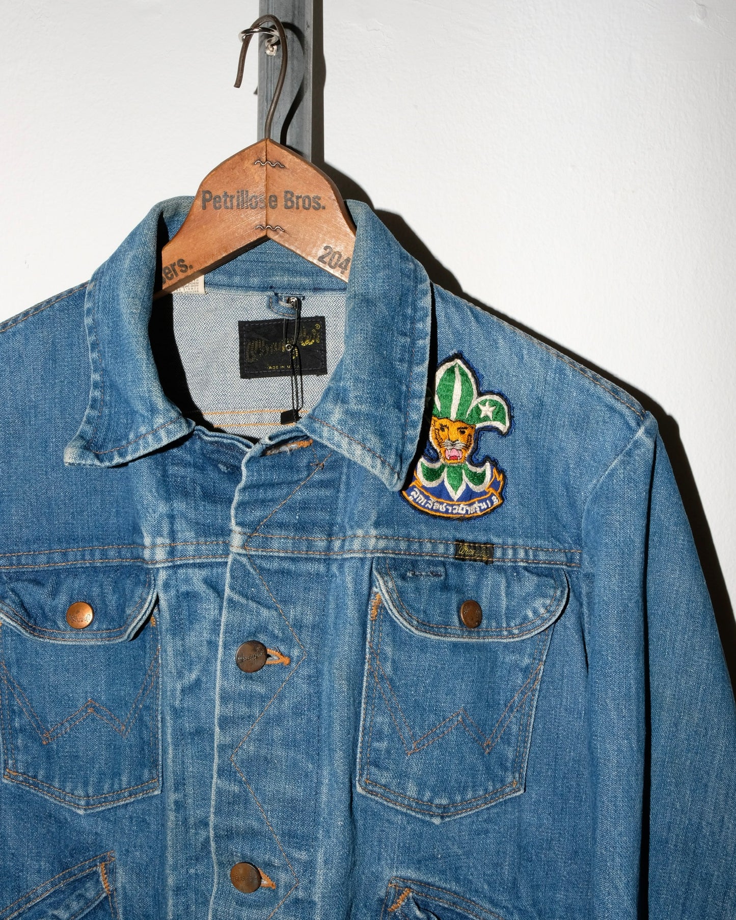 70s WRANGLER JACKET WITH THAI BOY SCOUT PATCH