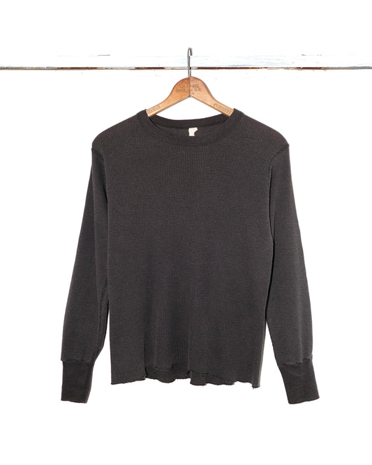 90s BLACK WAFFLE THERMAL UNDERSHIRT