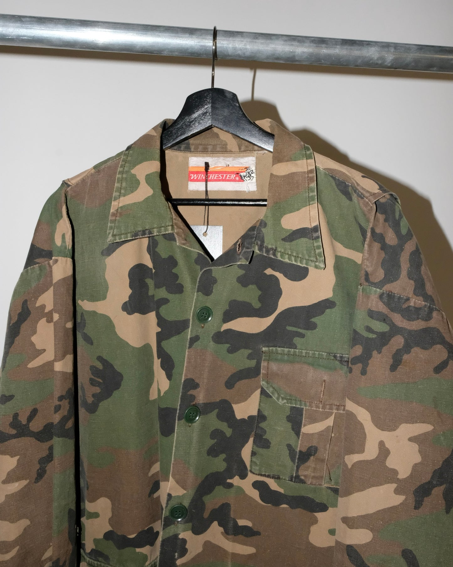 80s HUNTING WOODLAND CAMO JACKET