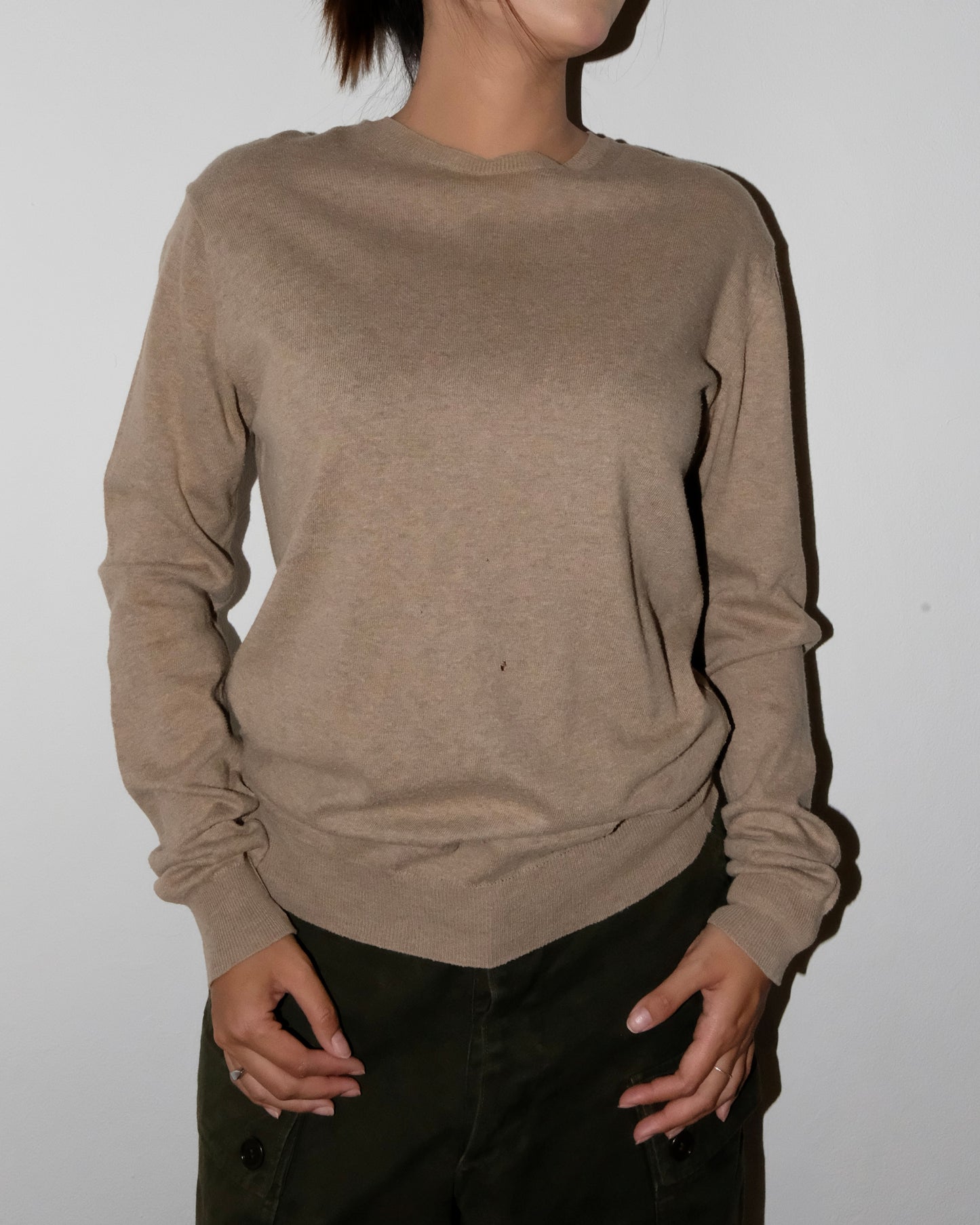 90s BURBERRY KNIT BROWN JUMPER