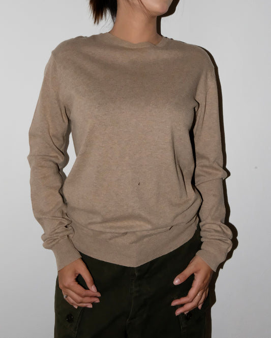 90s BURBERRY KNIT BROWN JUMPER