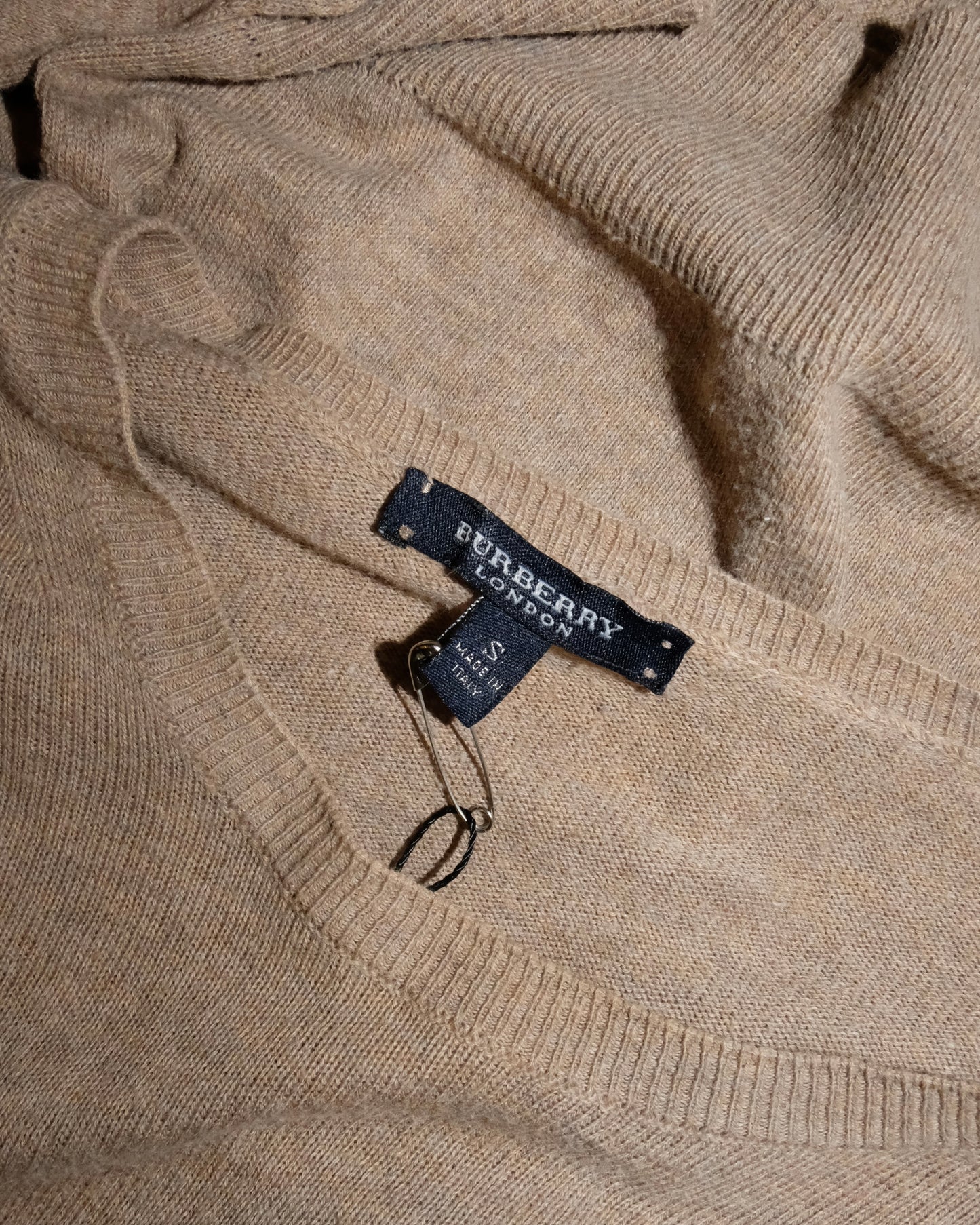 90s BURBERRY KNIT BROWN JUMPER