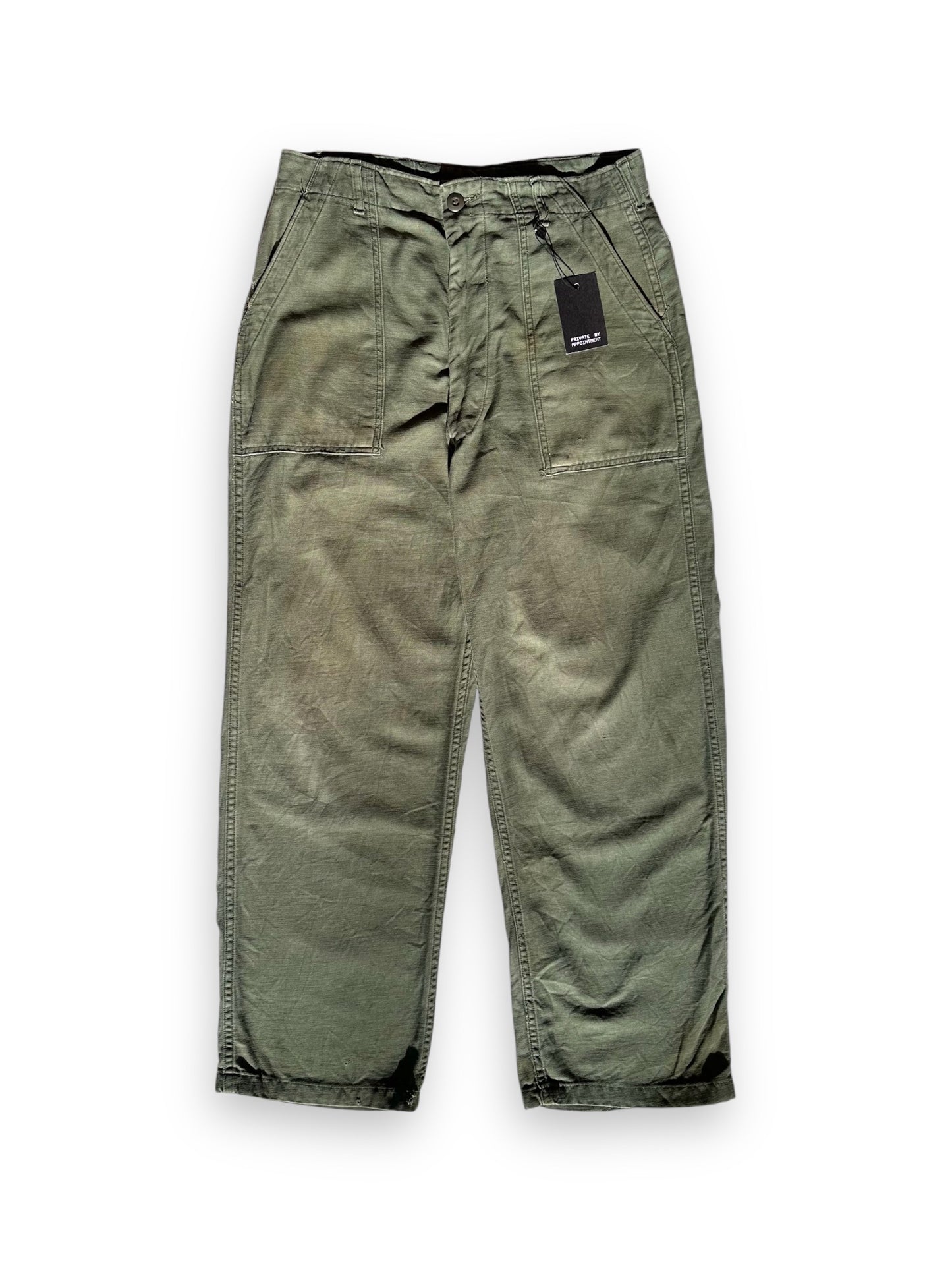 70s U.S. ARMY OG-107 FATIGUE BAKER PANTS